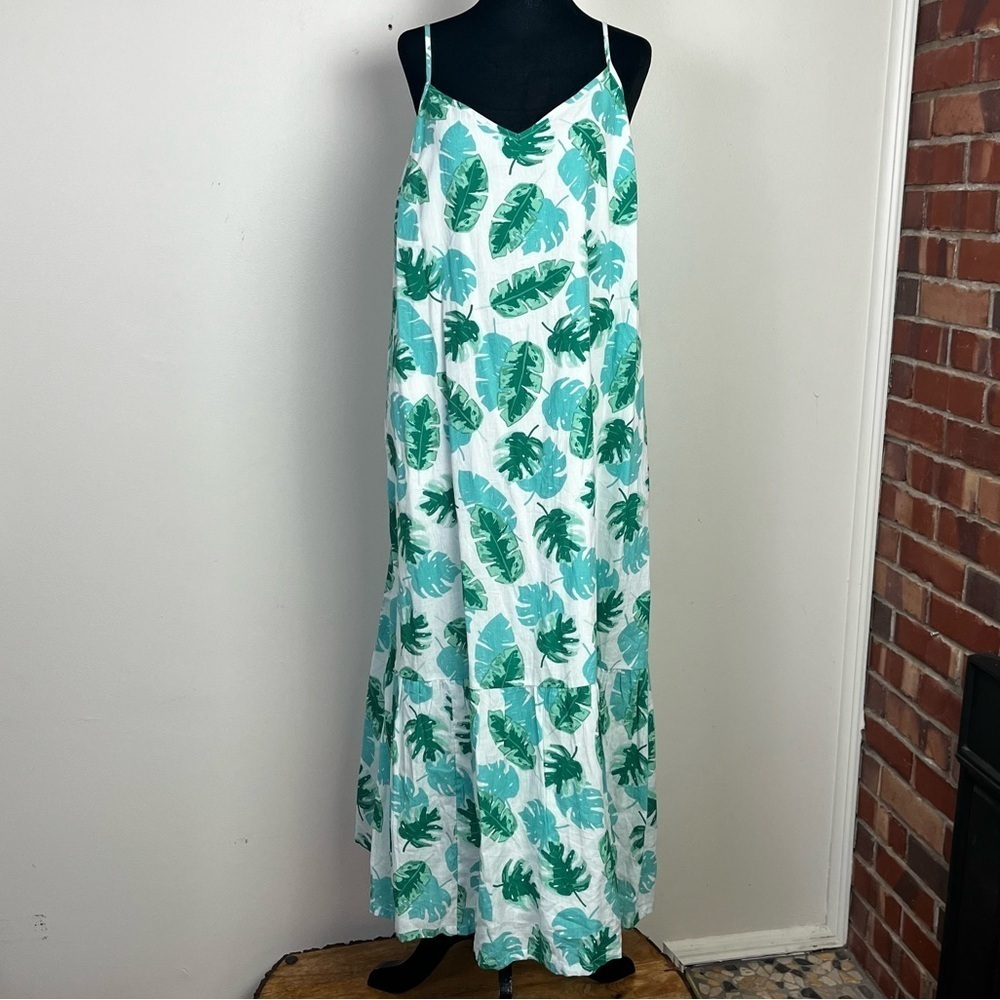 J Crew women’s tropical print maxi sundress size large new with tags